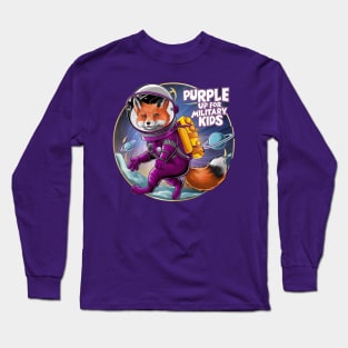 purple up for military kids FOX LOVERS FUNNY Long Sleeve T-Shirt